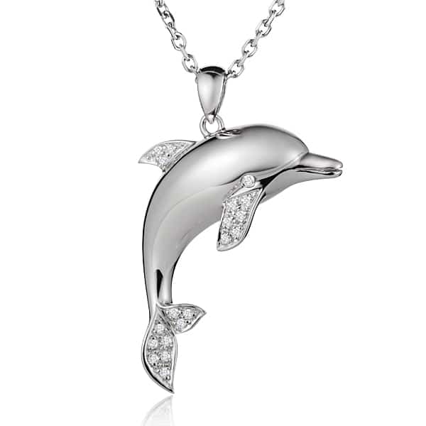 Ssterling silver Dolphin Pendant
