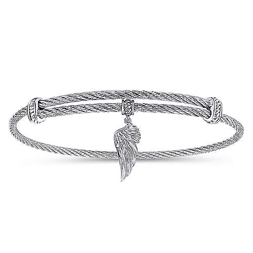 Gabriel-Adjustable-Twisted-Cable-Stainless-Steel-Bangle-with-Sterling-Silver-Angel-Wing-Charm_BG3938MXJJJ-1
