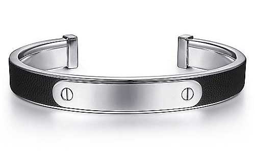 Sterling-Silver-Leather-men-bracelet